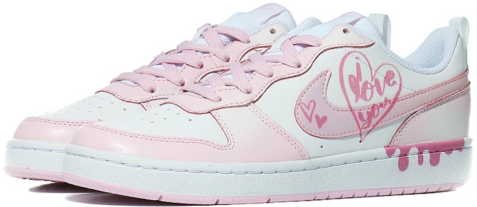 【客製化球鞋】 Nike Court Borough 2 冰淇淋 淑女嫩粉 休閒 低筒 板鞋 GS 粉色 Lookbook 【客製化球鞋】 Nike Court Borough 2 冰淇淋 淑女嫩粉 休閒 低筒 板鞋 GS 粉色