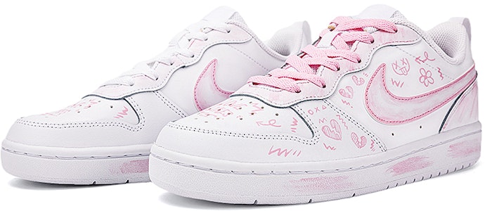 【カスタムシューズ】ナイキ コート バロー 2 'ピンク グラフィティ' BQ5448-100(Team18-AF1粉色趣味涂鸦) Lookbook 【カスタムシューズ】ナイキ コート バロー 2 'ピンク グラフィティ' BQ5448-100(Team18-AF1粉色趣味涂鸦)