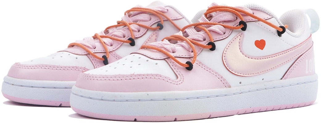 나이키 코트 버로우 2 '핑크 러브 시그널' (커스텀) DQ0492-100(Team48-恋爱信号) Lookbook 나이키 코트 버로우 2 '핑크 러브 시그널' (커스텀) DQ0492-100(Team48-恋爱信号)