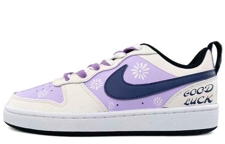 Buy [Sepatu Kustom] Nike Court Borough 2 'Bunga Ungu' BQ5448-110(Team13-小花D)