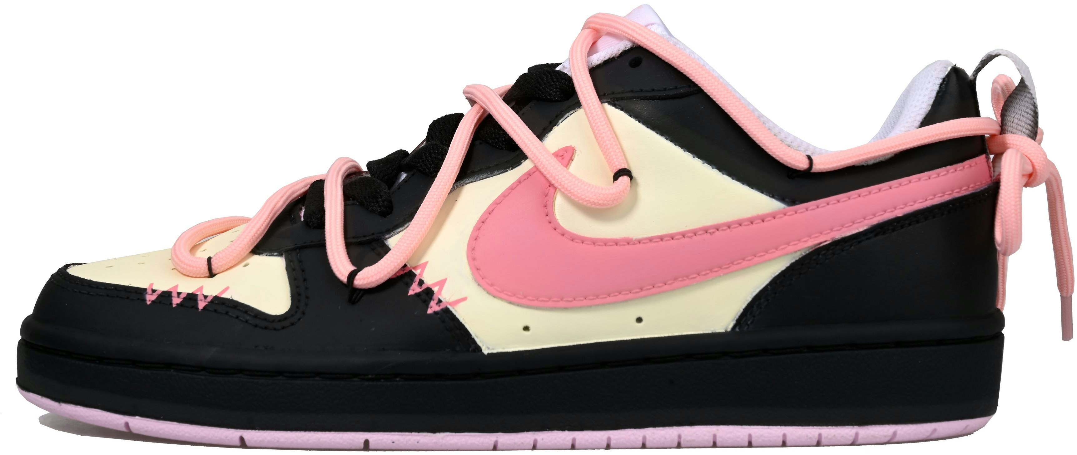 custom-shoes-nike-court-borough-2-shibuya-gal-black-pink