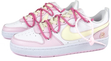 【訂製球鞋】Nike Court Borough 2 遂心 可愛兔子 乖乖 甜妹 多巴胺 結構 低筒 滑板鞋 GS 白粉 Lookbook 【訂製球鞋】Nike Court Borough 2 遂心 可愛兔子 乖乖 甜妹 多巴胺 結構 低筒 滑板鞋 GS 白粉