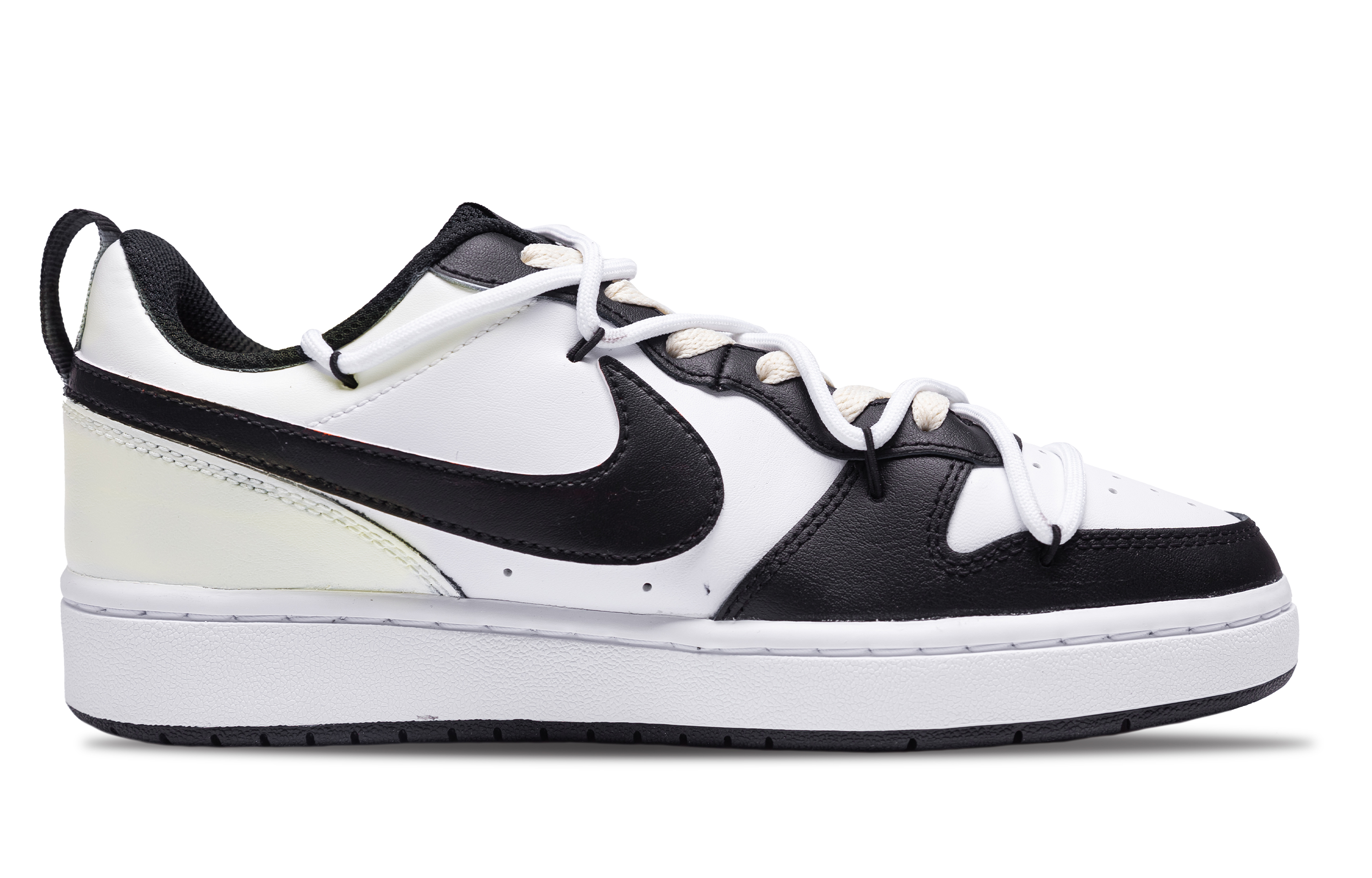 [Custom Shoes] Nike Court Borough 2 'White Black Shine' 圖 3