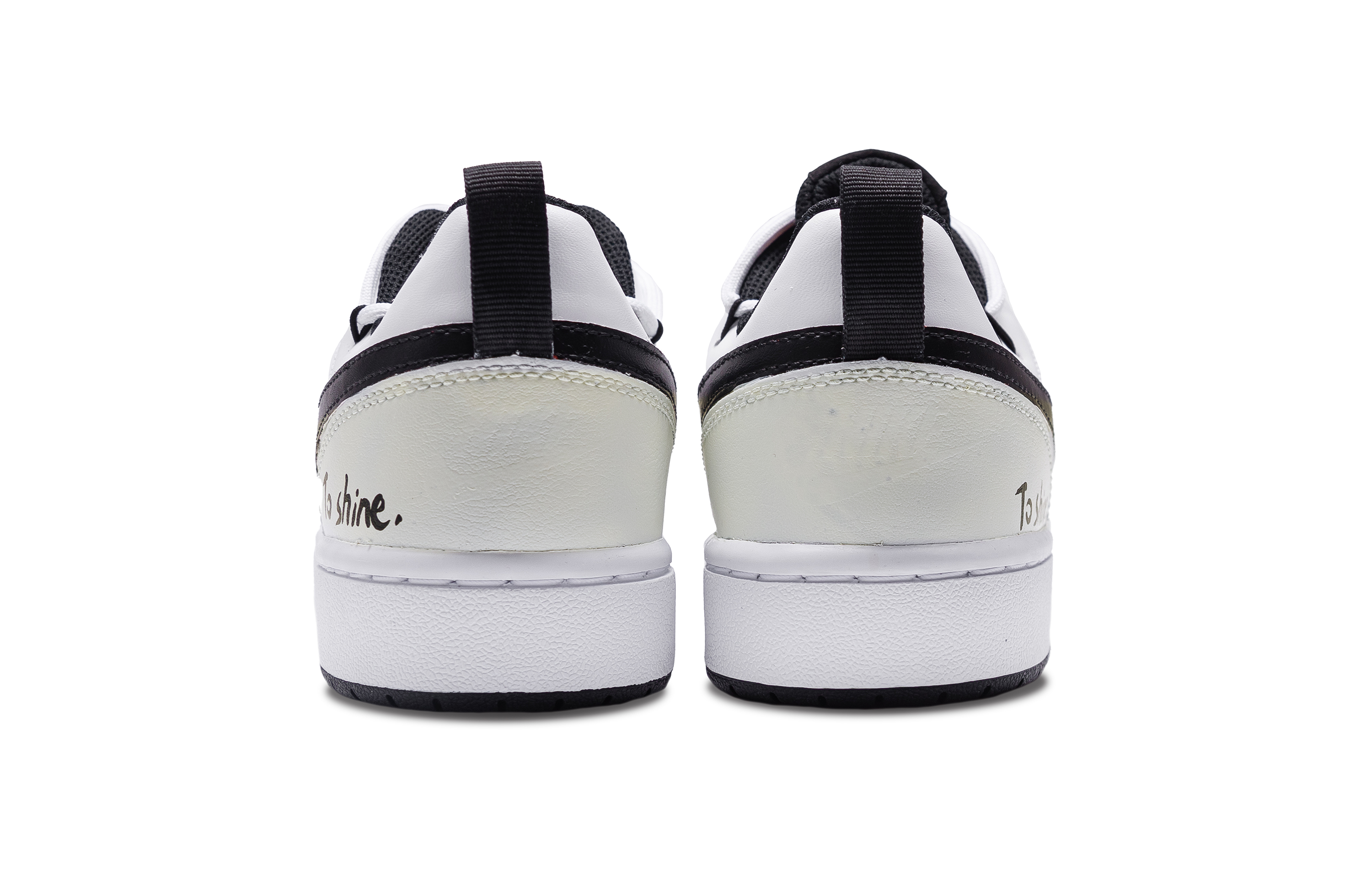 [Custom Shoes] Nike Court Borough 2 'White Black Shine' 圖 6