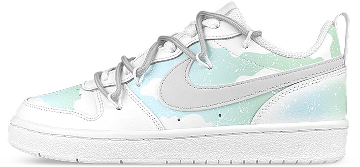 custom-shoes-nike-court-borough-2-white-blue-green