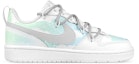 Order 【定製球鞋】Nike Court Borough 2 禮盒 青青草地 漸變暈染 解構 潑墨 低筒 板鞋 GS 白藍綠