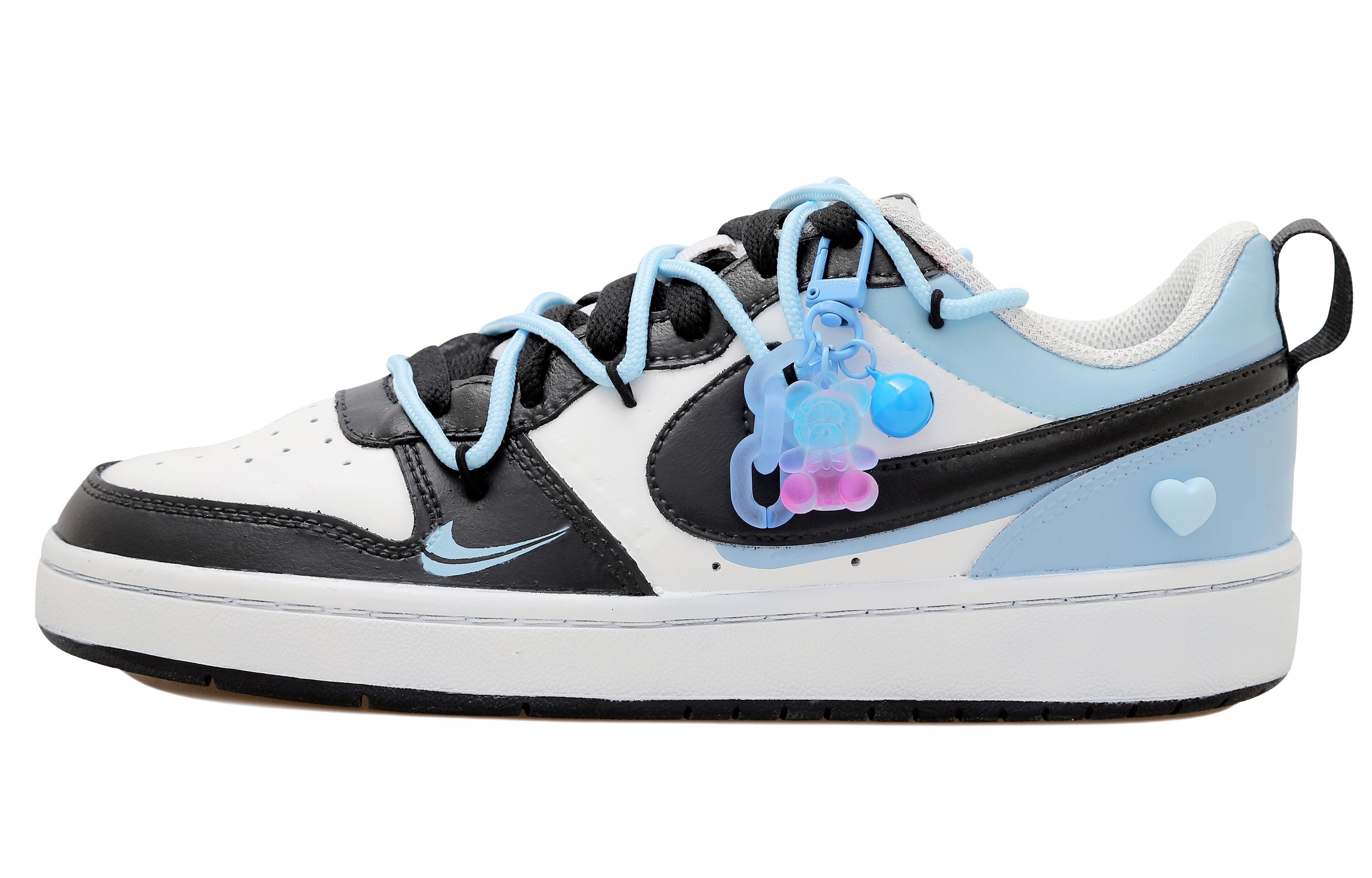 Buy 【定制鞋款】耐克Court Borough 2 Low 'OKHR泰迪熊解构-爱心双勾' DV5456-104-486688