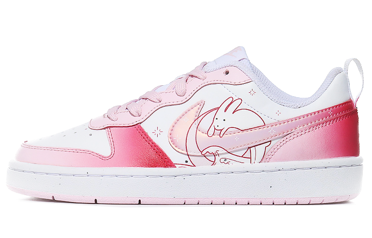 Buy 【カスタムシューズ】ナイキコートバロウ2 ロー "ピュアホワイト＆ピンクリープラビット" DQ0492-100(Team10-纯白跃兔）