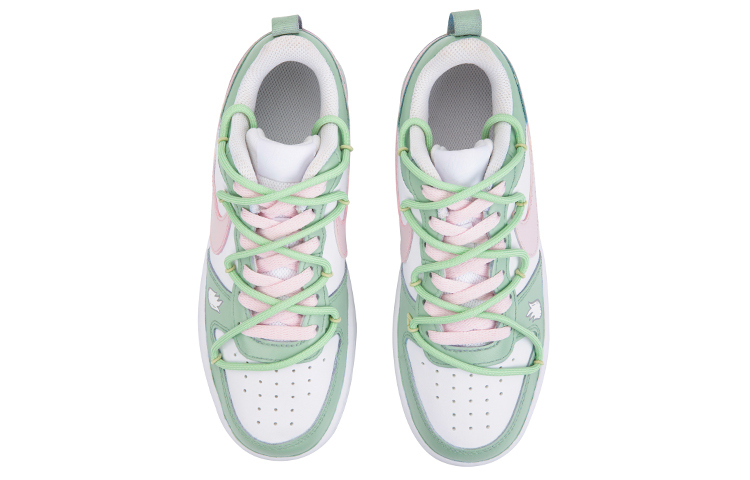 Shop ナイキ コート バロー 2 ロー 'サマーペインターキャット' カスタムシューズ BQ5448-100(TeamF-夏日猫爪)