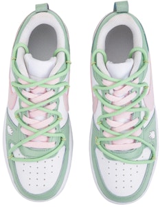 【客製化球鞋】 Nike Court Borough 2 夏日主題 畫家貓 可愛貓爪 解構綁帶 低筒 板鞋 GS 綠白 Shop 【客製化球鞋】 Nike Court Borough 2 夏日主題 畫家貓 可愛貓爪 解構綁帶 低筒 板鞋 GS 綠白