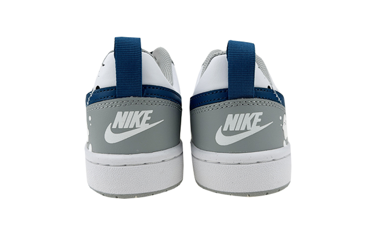 Purchase [Kasut Custom] Nike Court Borough 2 Low 'Putih Biru Kelabu' BQ5448-117(Team叁-女款D鬼怪S-BOX)