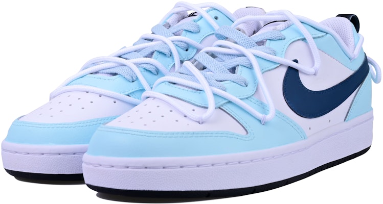 나이키 코트 버러 2 로우 블루 화이트 '블라드 밀크 아이스' (커스텀) BQ5448-104(Team33-夏日牛奶冰-女款) Lookbook 나이키 코트 버러 2 로우 블루 화이트 '블라드 밀크 아이스' (커스텀) BQ5448-104(Team33-夏日牛奶冰-女款)