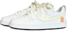 Shop 【訂製球鞋】 Nike Court Borough 小熊日記 雙綁帶 溫柔復古 可愛潮流 低筒 板鞋 GS 淡黃色