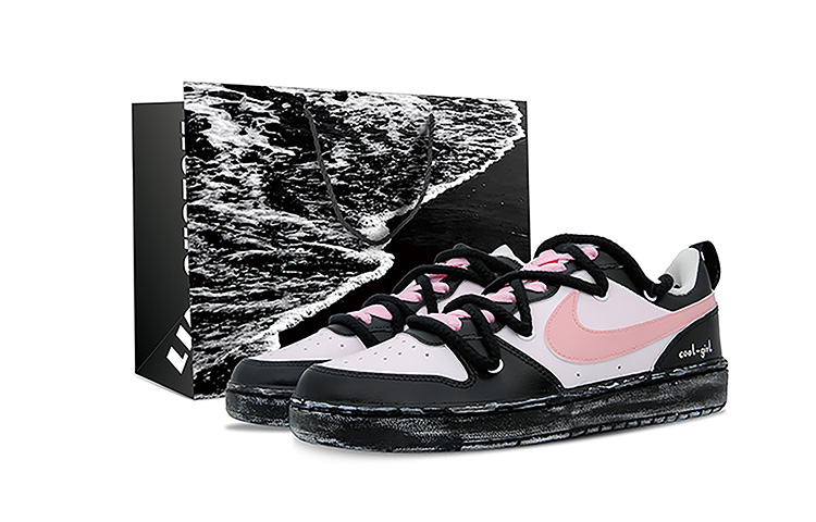 [Custom Shoes] Nike Court Borough 'Black Pink Dopamine' 圖 2