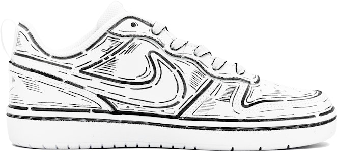 ナイキ コート Borough ブラックホワイト マンガ混沌 (Nike Court Borough B/W マンガ混沌) BQ5448-100(Team14-二次元S-Box) Lookbook ナイキ コート Borough ブラックホワイト マンガ混沌 (Nike Court Borough B/W マンガ混沌) BQ5448-100(Team14-二次元S-Box)