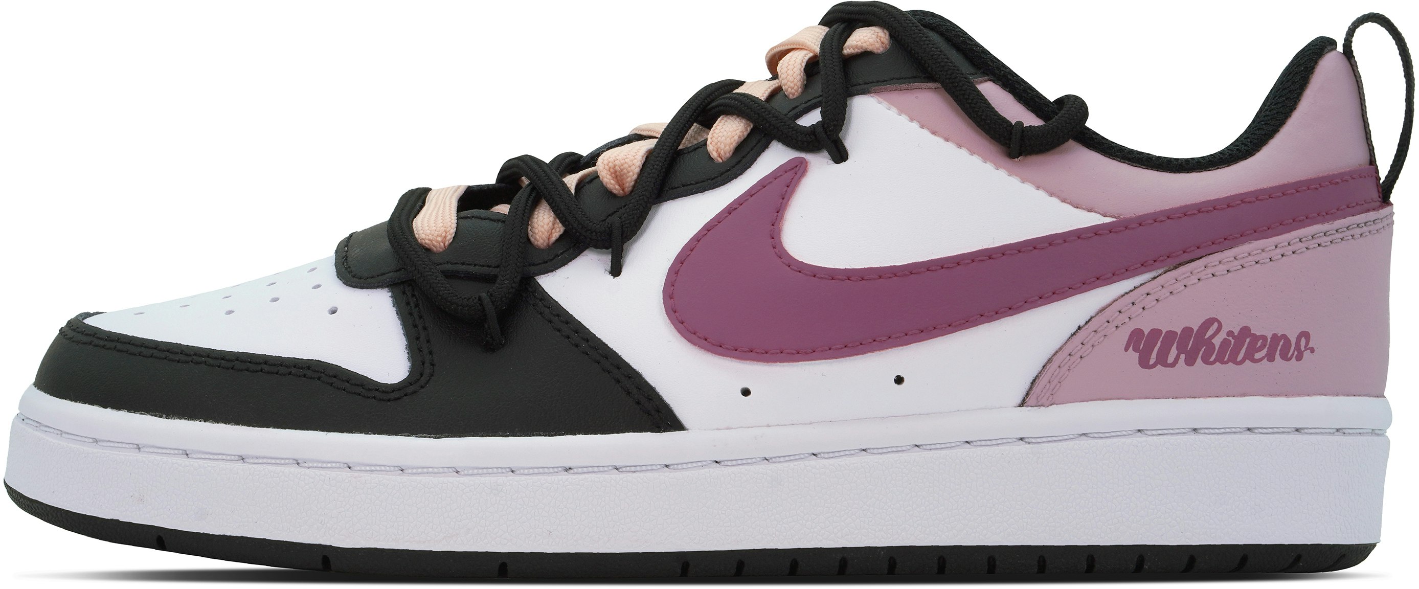 custom-shoes-nike-court-borough-black-white-raspberry