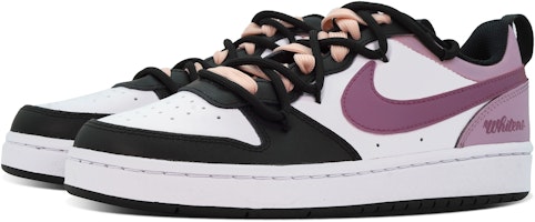 【訂製球鞋】Nike Court Borough DEER 甘草樹莓 夏季清新風 減齡 簡約 舒適百搭 低筒 板鞋 GS 黑白粉 Shop 【訂製球鞋】Nike Court Borough DEER 甘草樹莓 夏季清新風 減齡 簡約 舒適百搭 低筒 板鞋 GS 黑白粉