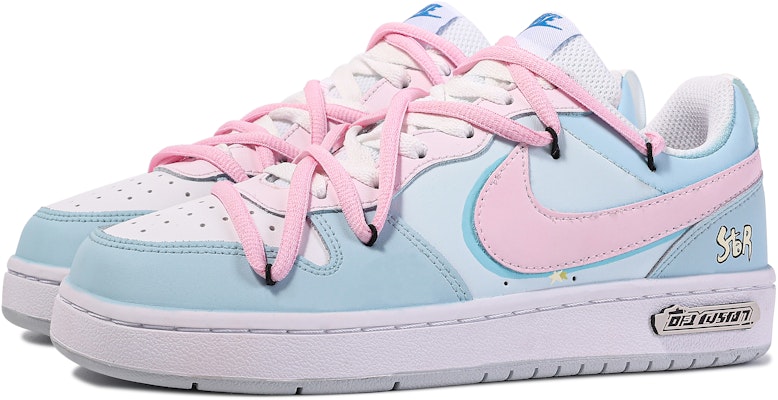 【オーダーメイドシューズ】ナイキ コートバロー "ブルーピンク" BQ5448-123(TeamM-星蝶公主) Shop 【オーダーメイドシューズ】ナイキ コートバロー "ブルーピンク" BQ5448-123(TeamM-星蝶公主)