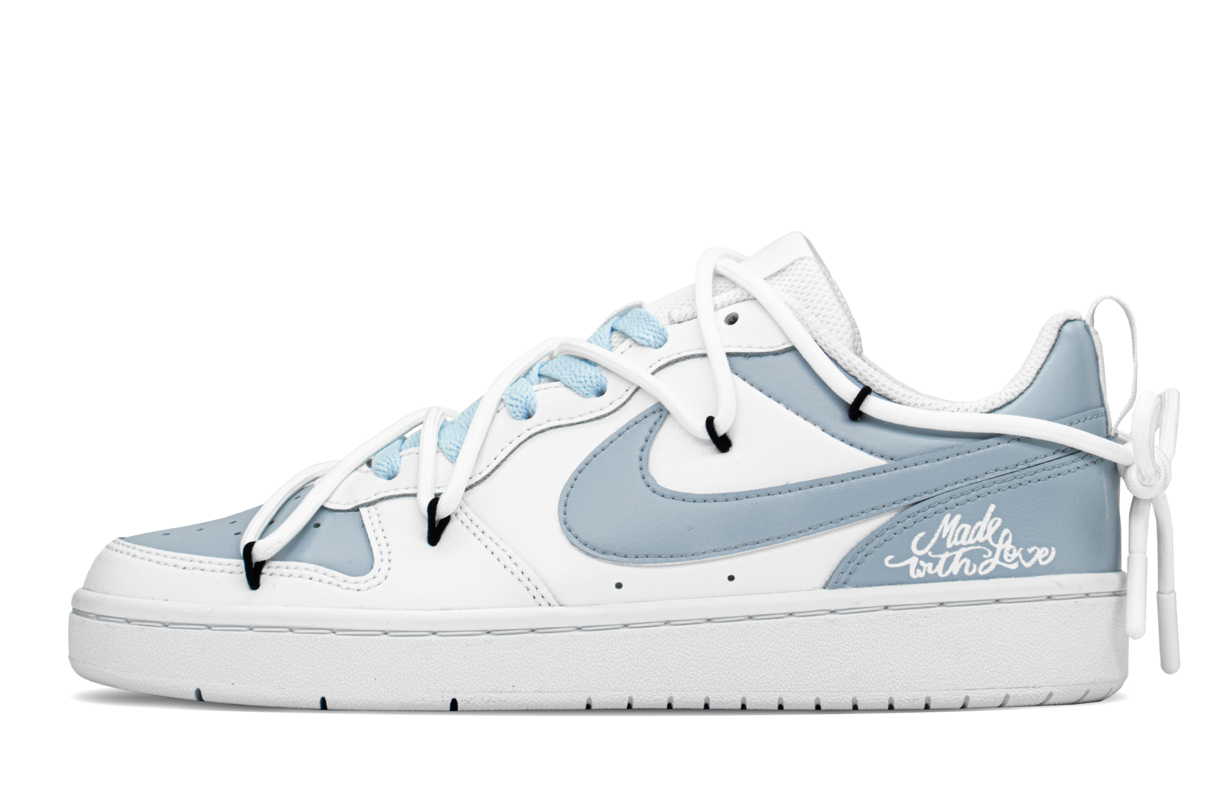 Buy [Zapatillas Personalizadas] Nike Court Borough 'Blueberry Milk' BQ5448-100(TeamA-CB蓝莓撞奶)