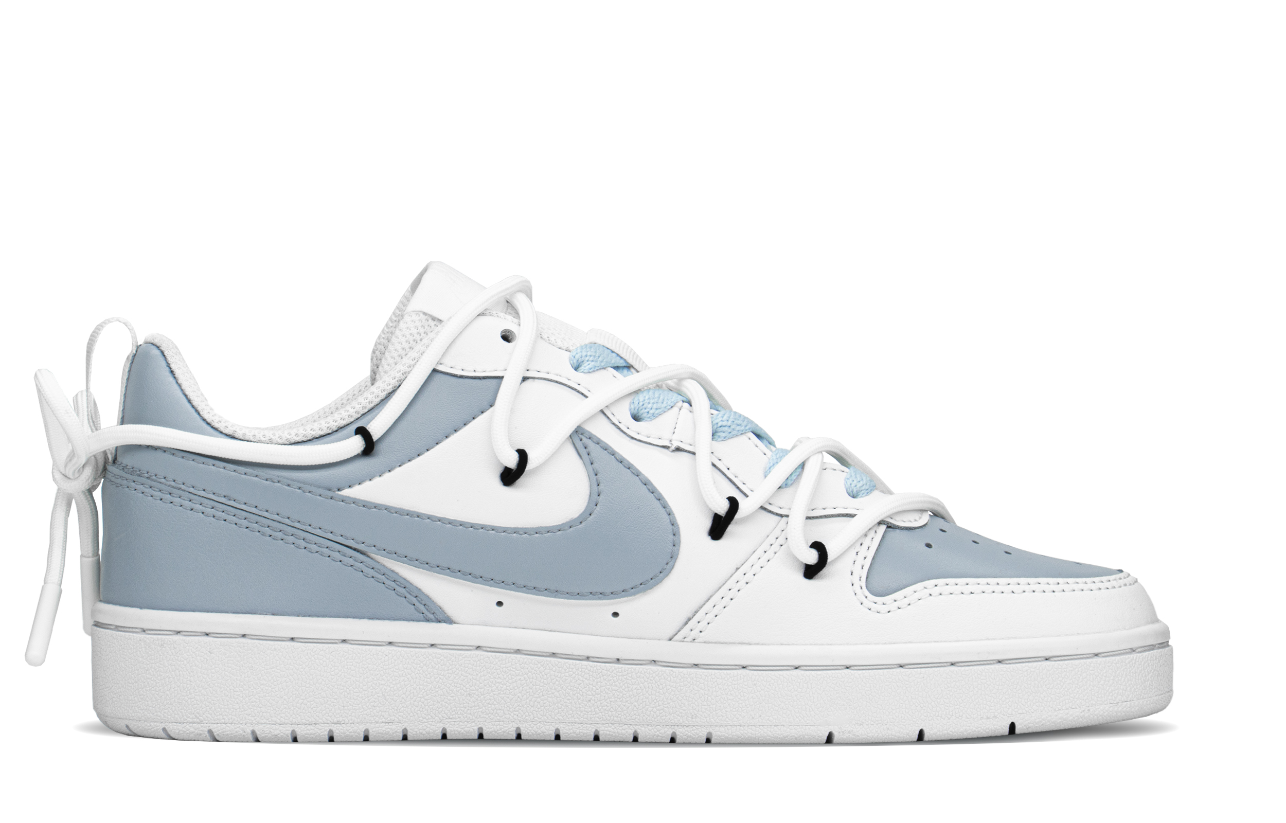 Order [Zapatillas Personalizadas] Nike Court Borough 'Blueberry Milk' BQ5448-100(TeamA-CB蓝莓撞奶)