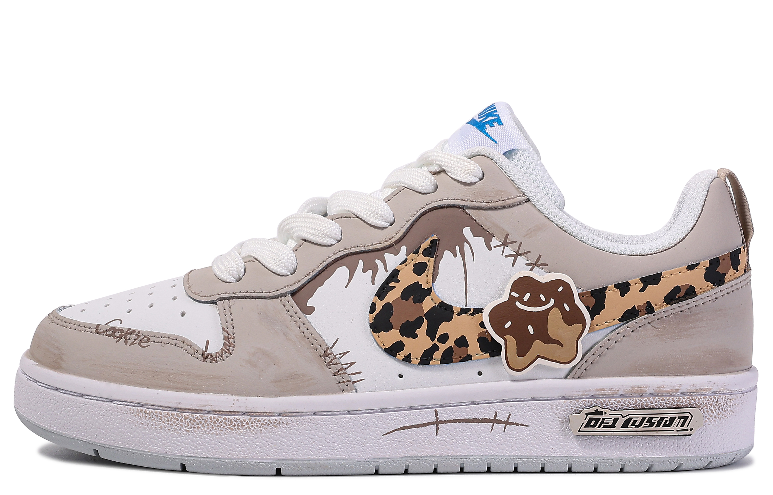 Buy 나이키 코트 버로우 '다빈치 쿠키' (브라운/화이트) BQ5448-123(TeamM-复古曲奇)