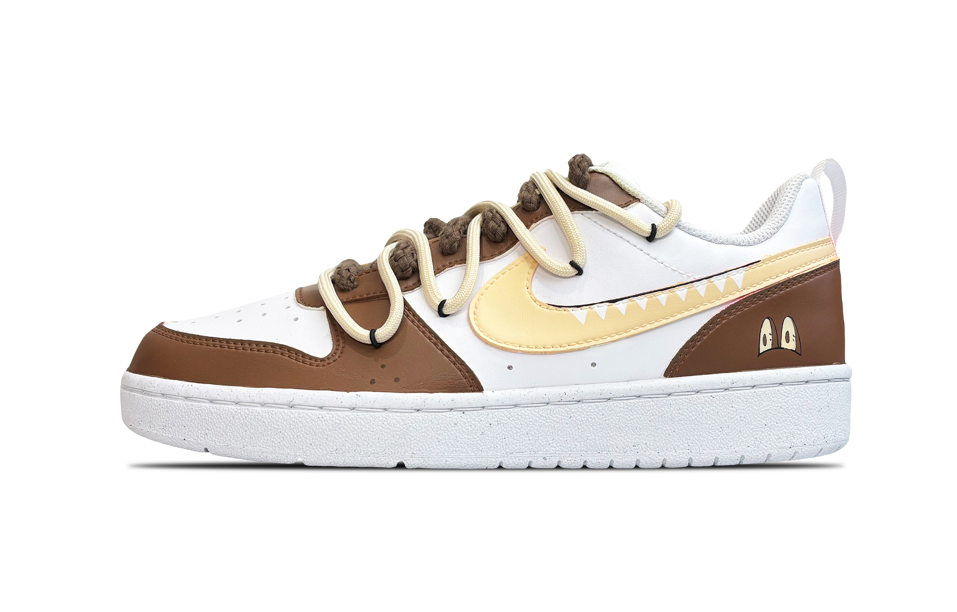 Order [定制鞋款] 耐克 Court Borough '棕色拉布布' DV5456-106（Team49-labubu）