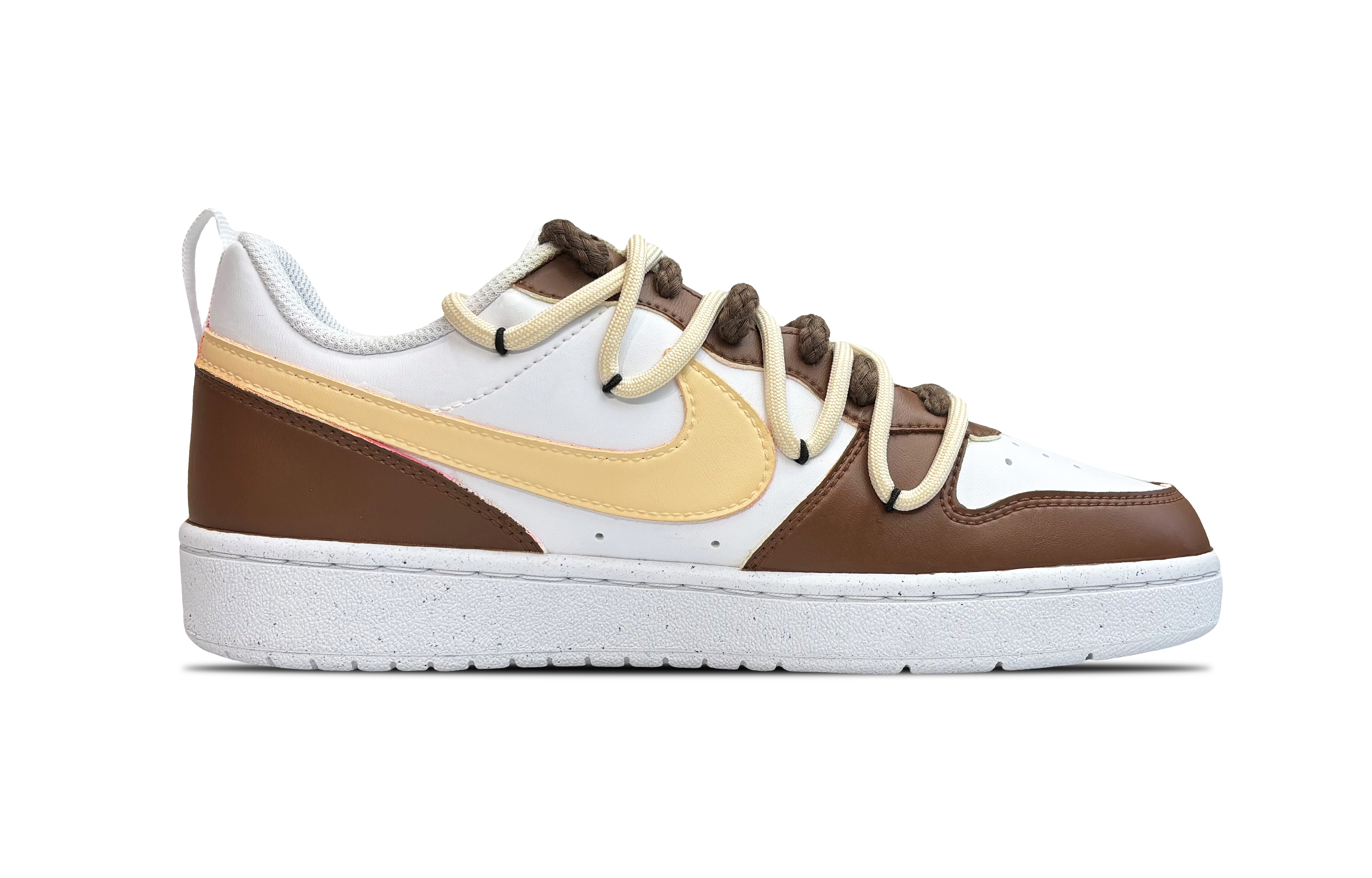 Lookbook [定制鞋款] 耐克 Court Borough '棕色拉布布' DV5456-106（Team49-labubu）