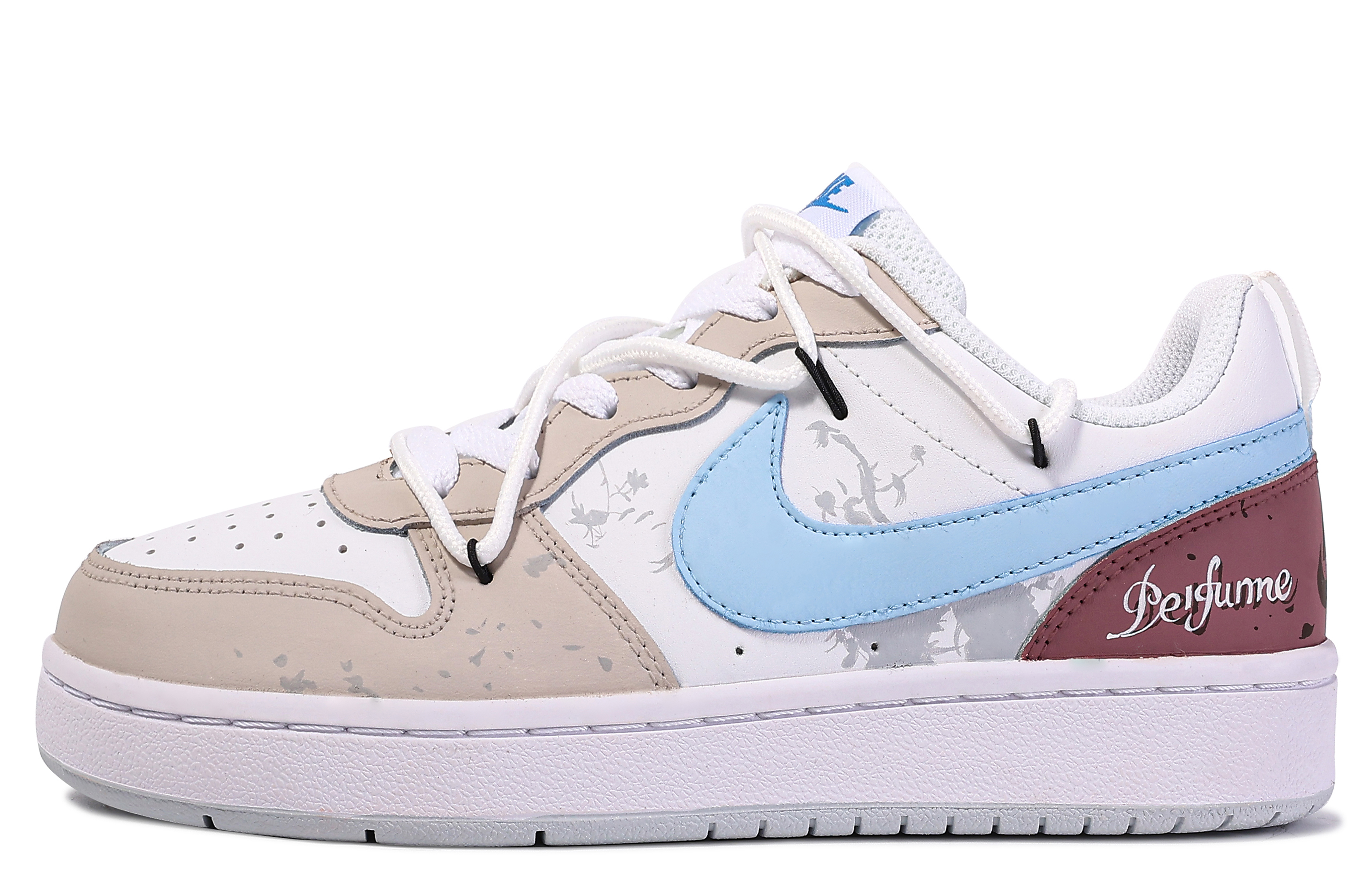 Buy 【訂製球鞋】Nike Court Borough 達文西訂製 糖栗前調 簡約 百搭 舒適 低筒 板鞋 GS 棕白