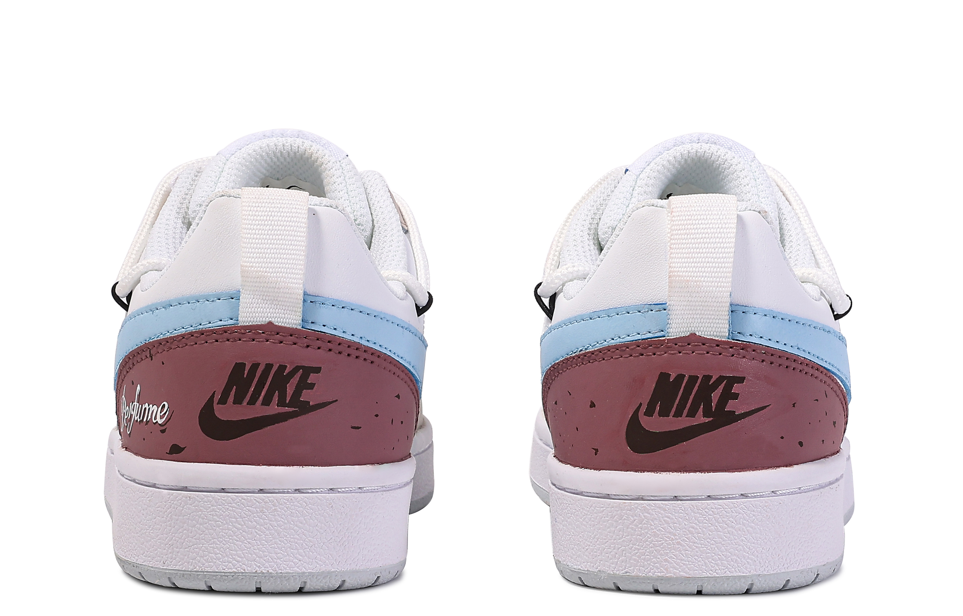 Purchase 【訂製球鞋】Nike Court Borough 達文西訂製 糖栗前調 簡約 百搭 舒適 低筒 板鞋 GS 棕白