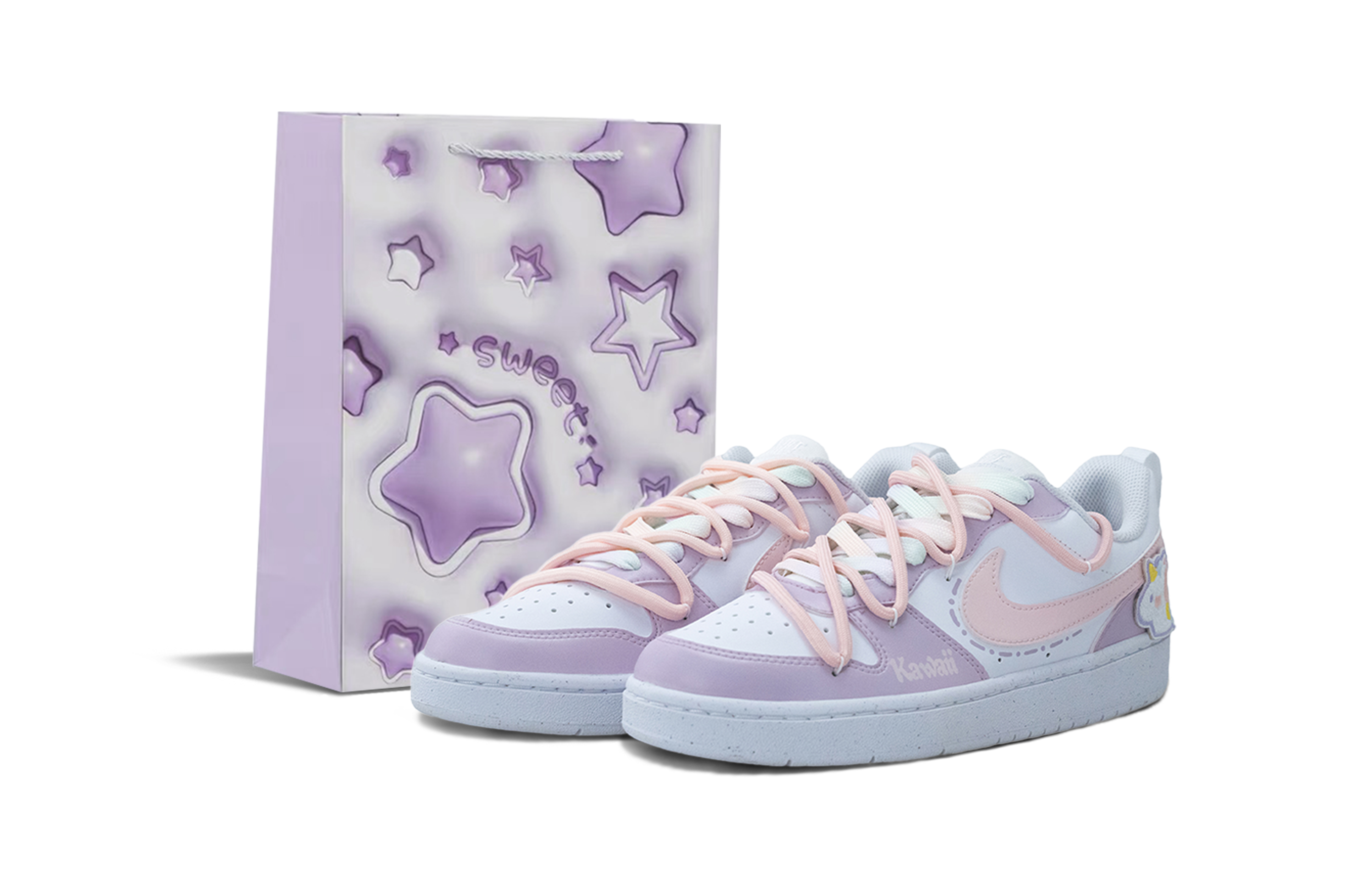 [Custom Shoes] Nike Court Borough 'Carousel Purple'