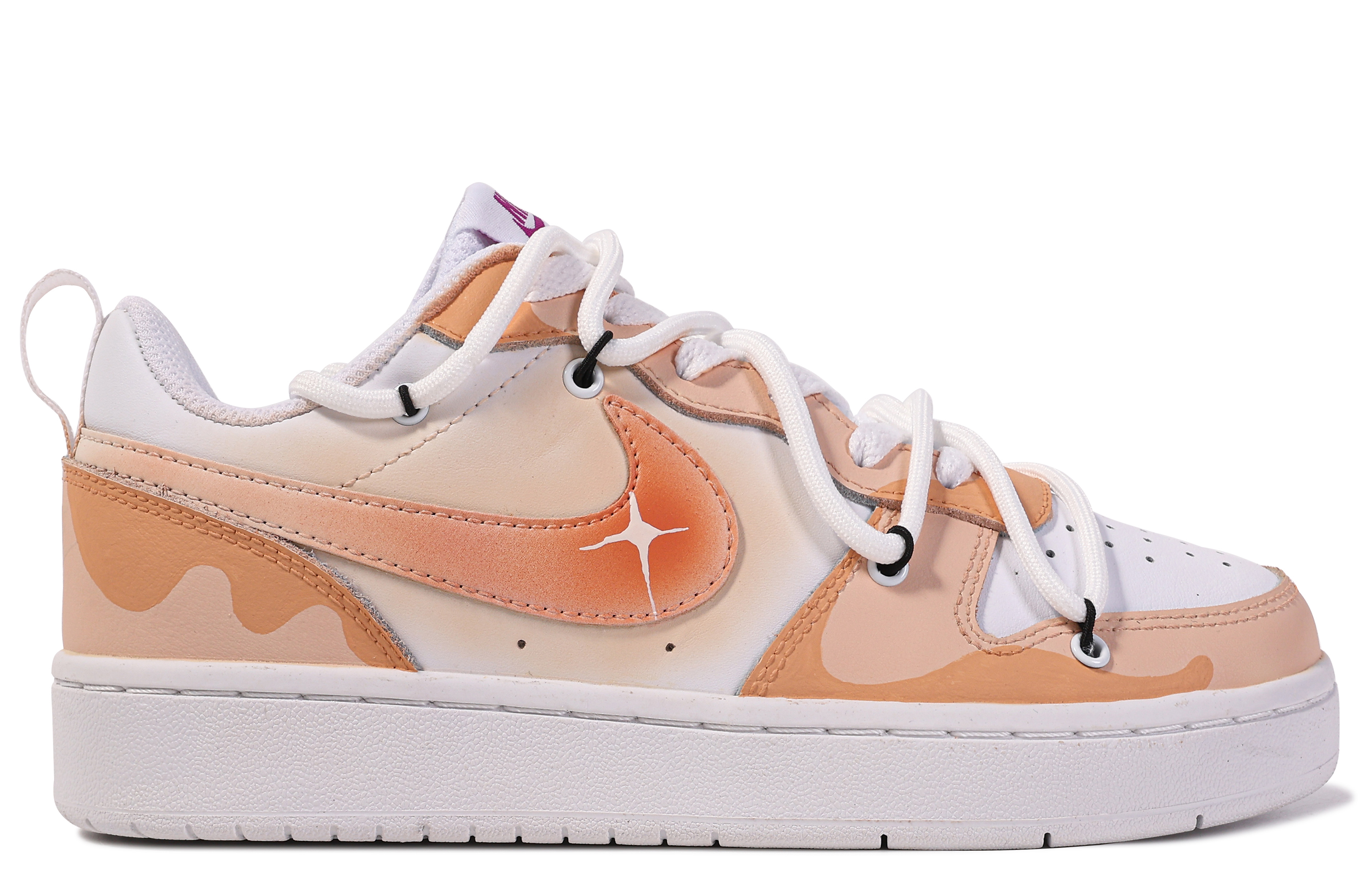 [Custom Shoes] Nike Court Borough 'Comet Night and Day Orange White' 圖 3