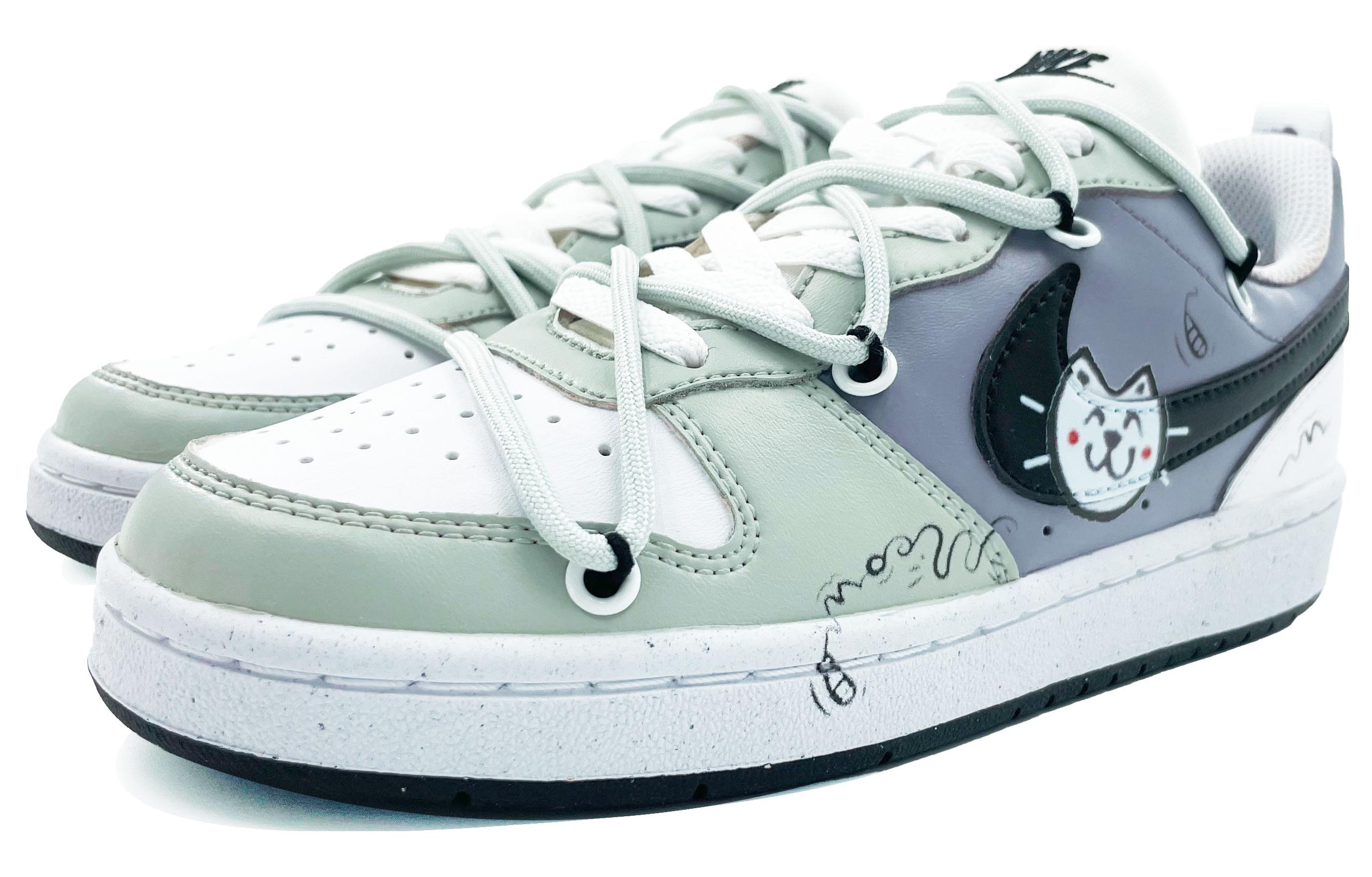[Custom Shoes] Nike Court Borough 'Doraemon Green-Grey-Black' 圖 3