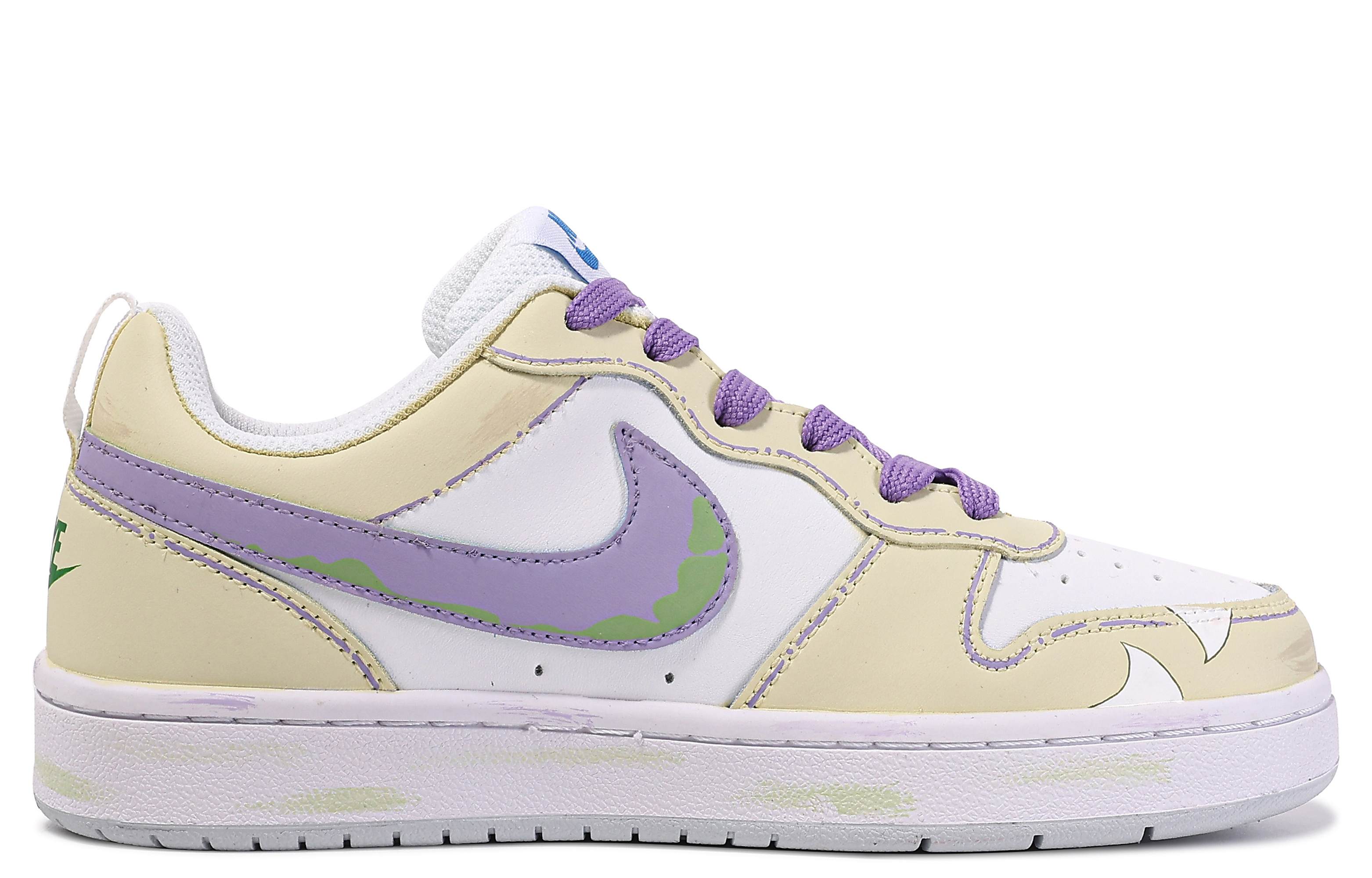 Order 【定制鞋款】耐克宫庭区“地球事物黄紫” BQ5448-123(TeamM-地球琐事)