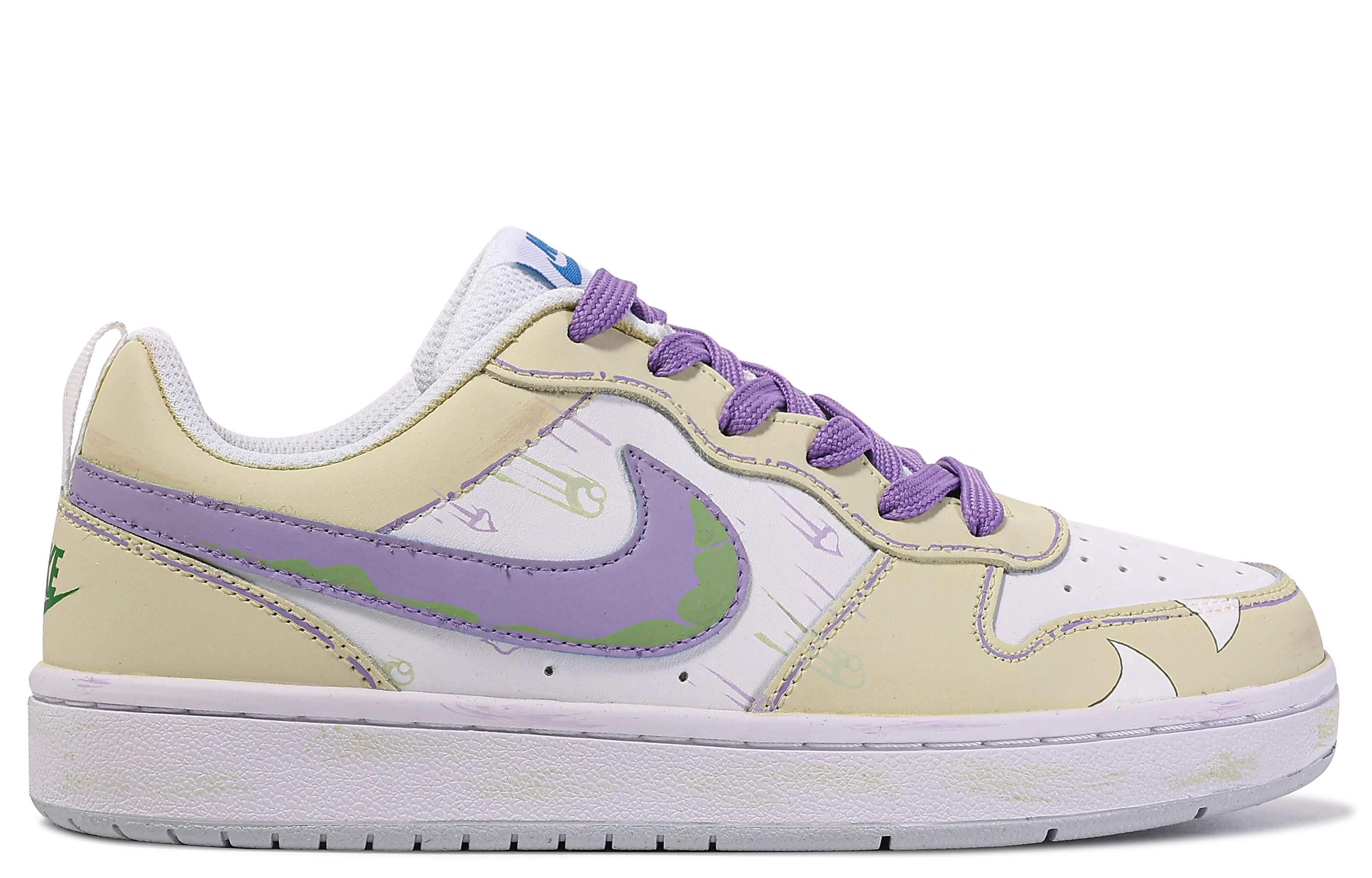 Lookbook 【定制鞋款】耐克宫庭区“地球事物黄紫” BQ5448-123(TeamM-地球琐事)