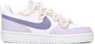 Order 【客製化球鞋】Nike Court Borough 法式浪漫 香芋薰衣草 少女 解構雙鞋帶 低筒 板鞋 GS 白紫