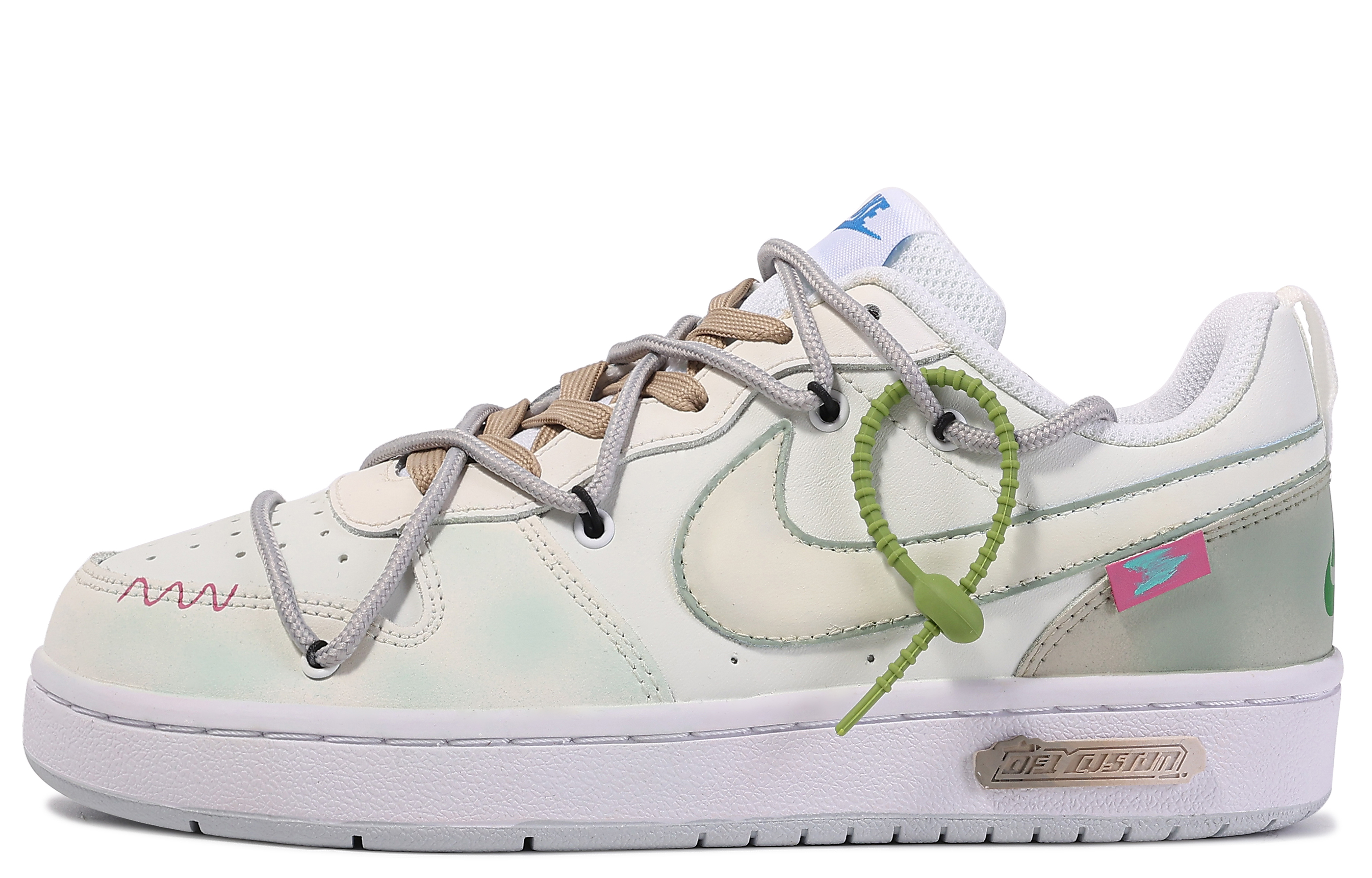 Buy [Zapatos Personalizados] Nike Court Borough 'Verde-Blanco Da Vinci' BQ5448-123(TeamM-青鸿)