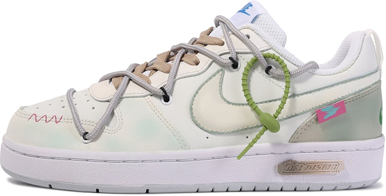 【客製球鞋】Nike Court Borough 達文西客製 青鴻 國風 簡潔 百搭 舒適 低筒 板鞋 GS 綠白 Buy 【客製球鞋】Nike Court Borough 達文西客製 青鴻 國風 簡潔 百搭 舒適 低筒 板鞋 GS 綠白