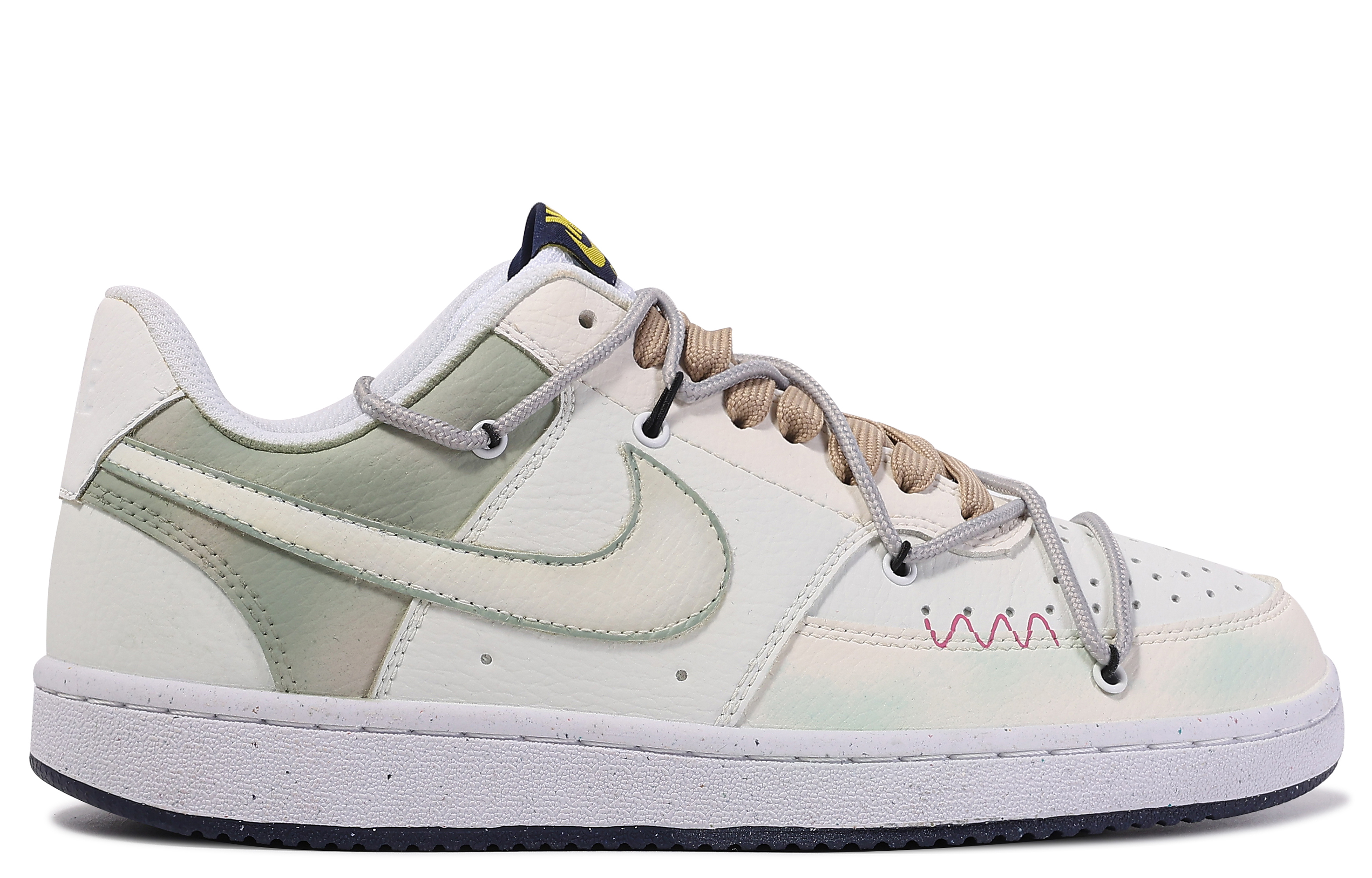 [Custom Shoes] Nike Court Borough 'Green White Da Vinci Custom' 圖 3