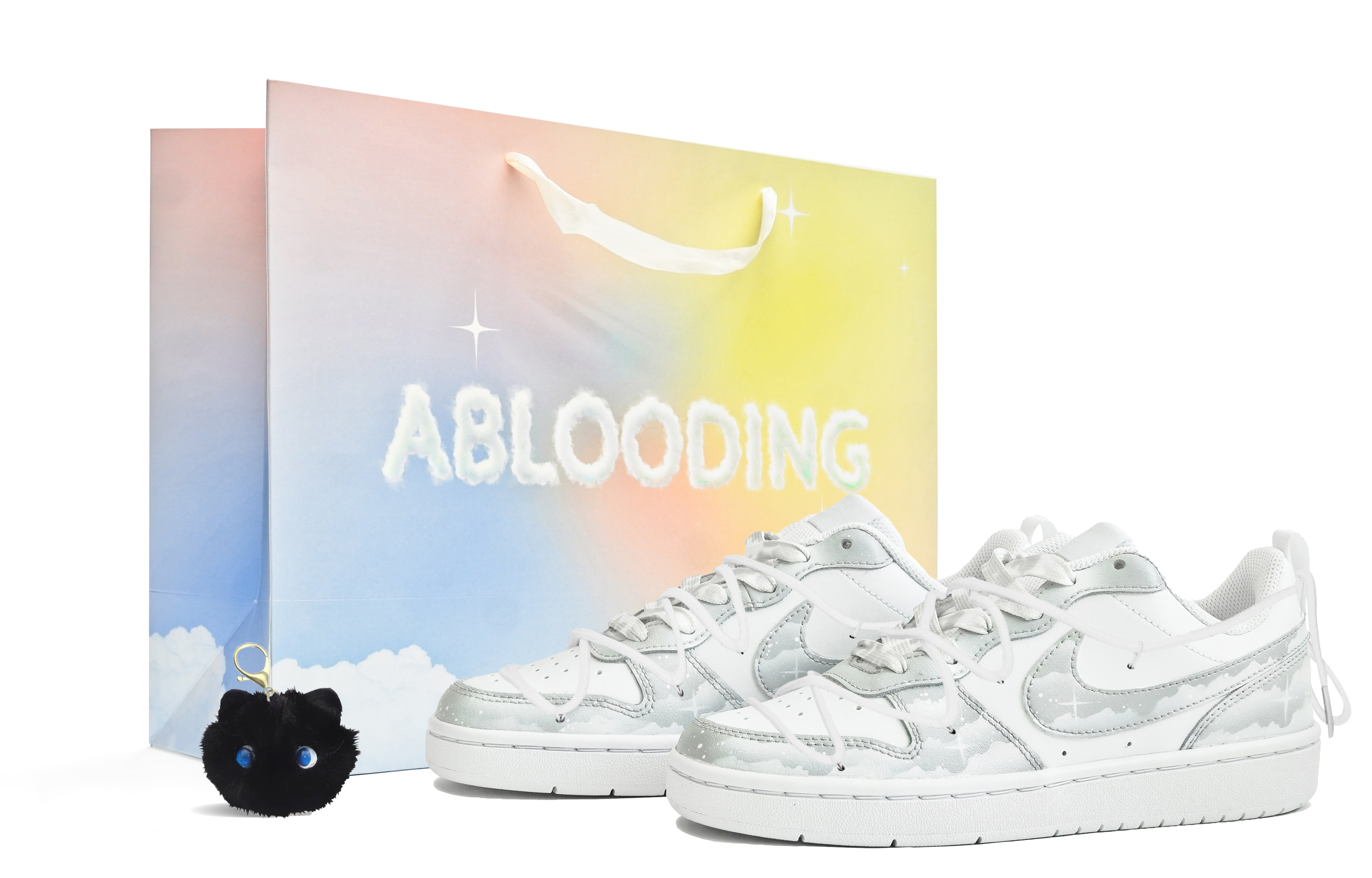 Buy 나이키 코트 버로 '회색 별밤' (커스텀) BQ5448-100(Team14-解构灰星S-Box)