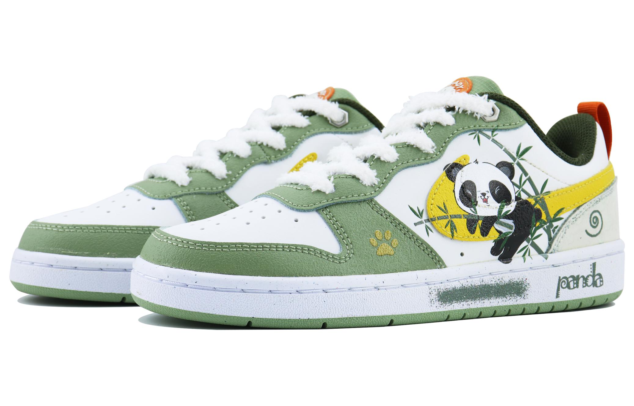 Shop [定制鞋] 耐克 Court Borough "熊猫涂鸦" FV3648-171(Team168-熊有成竹S-BOX)