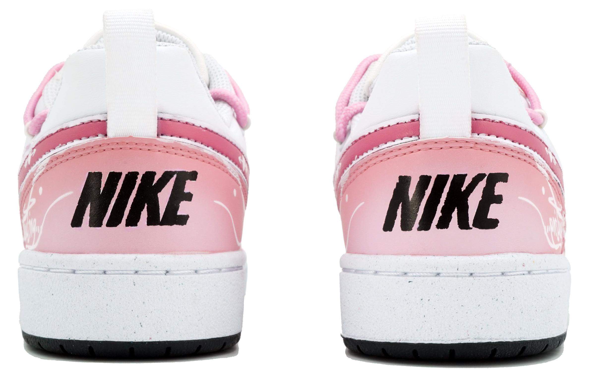 Purchase [Custom Kasut] Nike Court Borough 'Hati Merah Jambu' DV5456-104(Team113-粉红爱心)
