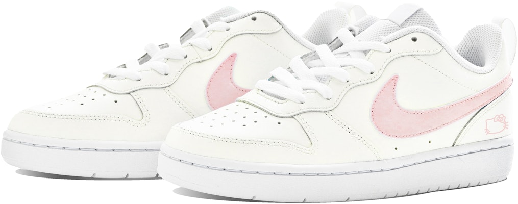 【訂製球鞋】 Nike Court Borough ABLOODING 粉色貓咪 凱蒂喵喵 手繪簡約 防滑耐磨 低筒 板鞋 GS Shop 【訂製球鞋】 Nike Court Borough ABLOODING 粉色貓咪 凱蒂喵喵 手繪簡約 防滑耐磨 低筒 板鞋 GS