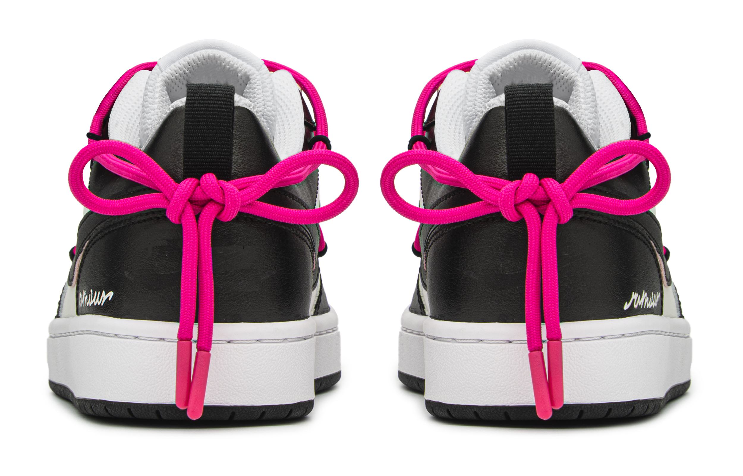 [Custom Shoes] Nike Court Borough 'Romantic Panda - Black White Beige' 圖 4