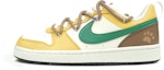 Buy 【訂製球鞋】Nike Court Borough系列 餅餅 解構 字母 高街 低筒 板鞋 GS 黃綠棕