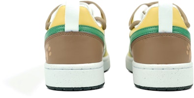 【訂製球鞋】Nike Court Borough系列 餅餅 解構 字母 高街 低筒 板鞋 GS 黃綠棕 Purchase 【訂製球鞋】Nike Court Borough系列 餅餅 解構 字母 高街 低筒 板鞋 GS 黃綠棕