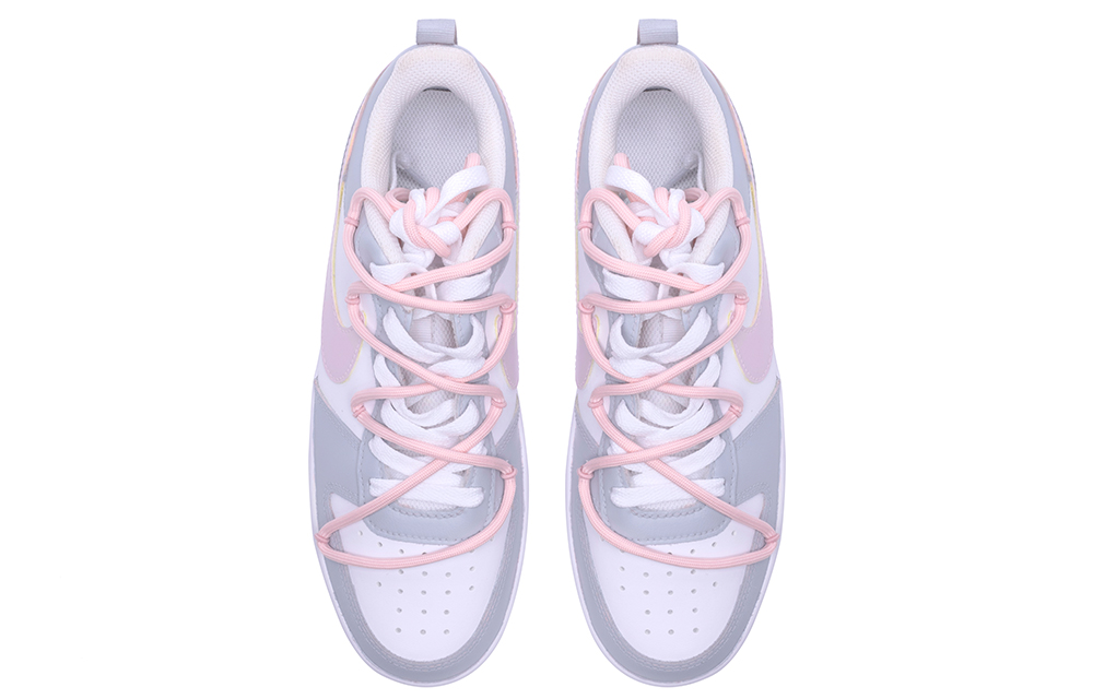 Shop [Nike Kasut Custom] Nike Court Borough Low 2 'Ash Sunset' BQ5448-100(TeamF-苍烟落日)