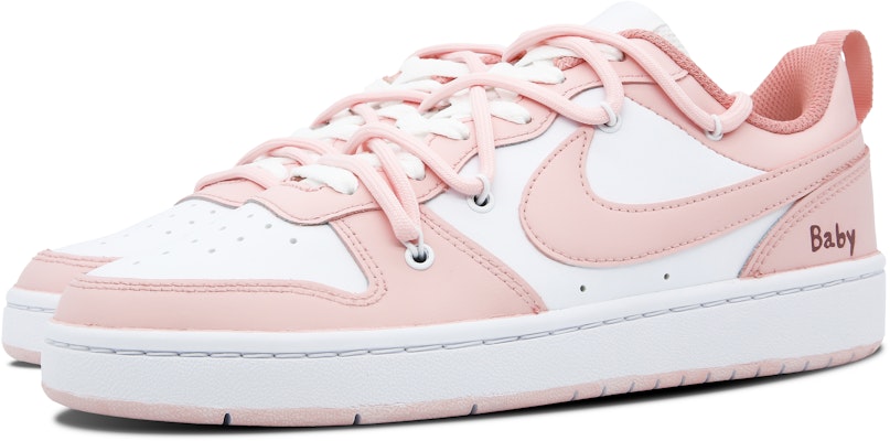 【客製球鞋】Nike Court Borough Low 2 babygirl 禮物gift 顯年輕 低筒 板鞋 GS 粉色 Lookbook 【客製球鞋】Nike Court Borough Low 2 babygirl 禮物gift 顯年輕 低筒 板鞋 GS 粉色