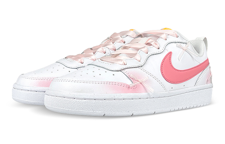 Lookbook 【カスタムシューズ】ナイキ コートボロー Low 2 'バレエブラッシュバタフライボウ' BQ5448-124(Team47-女CB腮红蝴蝶结)