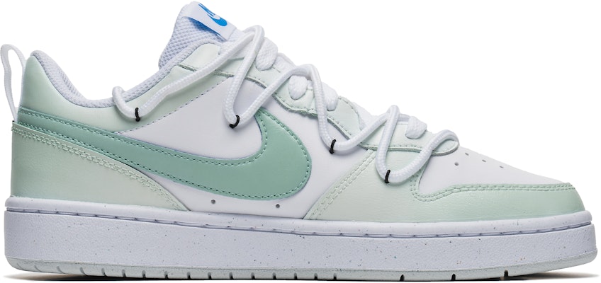 【定制球鞋】Nike Court Borough Low 2 青春校園 竹子 熊貓 中國風 潑墨 低幫 板鞋 GS 白綠 Buy 【定制球鞋】Nike Court Borough Low 2 青春校園 竹子 熊貓 中國風 潑墨 低幫 板鞋 GS 白綠