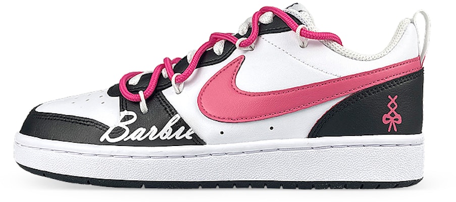 【訂製球鞋】Nike Court Borough Low 2 芭比 解構 糖心 撞色 特別鞋盒 低筒 板鞋 GS 黑粉 Buy 【訂製球鞋】Nike Court Borough Low 2 芭比 解構 糖心 撞色 特別鞋盒 低筒 板鞋 GS 黑粉